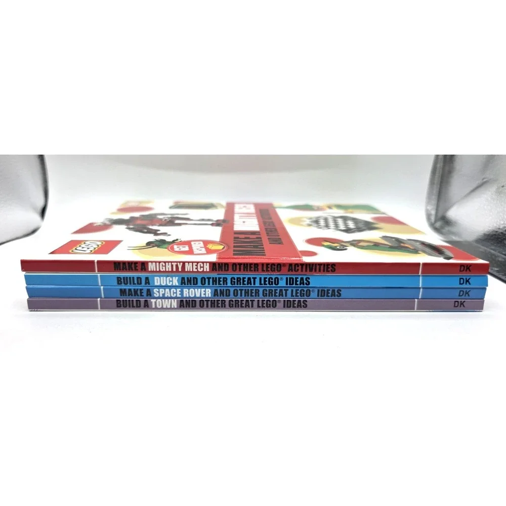 Lego Book Make a Mighty Mech & Other Lego Activities Hardcover Lot of 4 Fun Idea